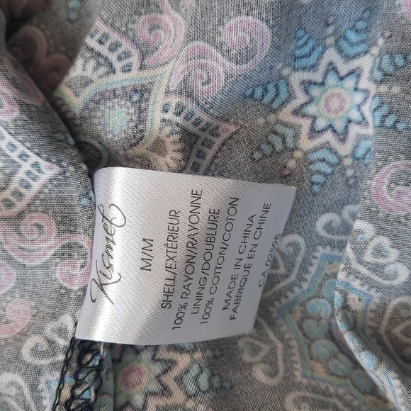 Kismet strapless summer dress paisley inspired size medium - Picture 10 of 11